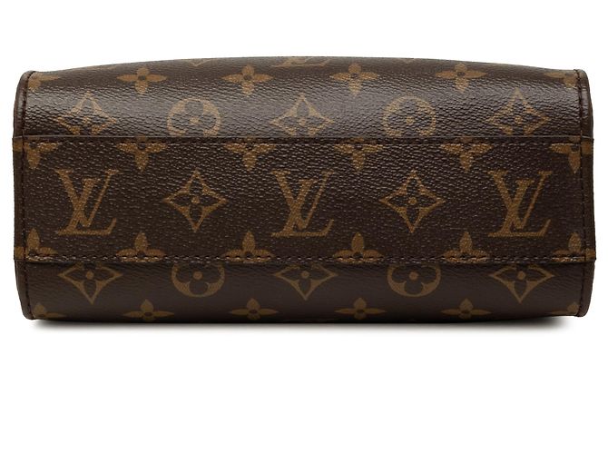 Louis Vuitton Brown Monogram Sac Plat BB Marrone - vista 3
