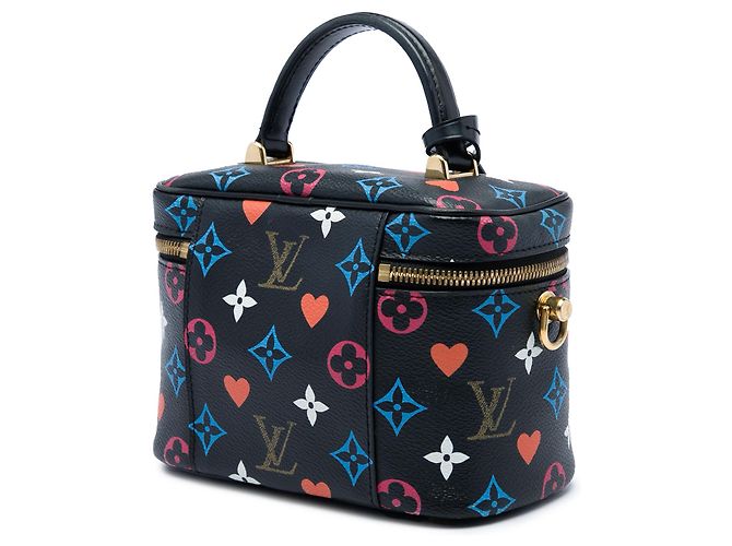 Louis Vuitton Black Monogram Game On Vanity Case PM Nero - vista 2