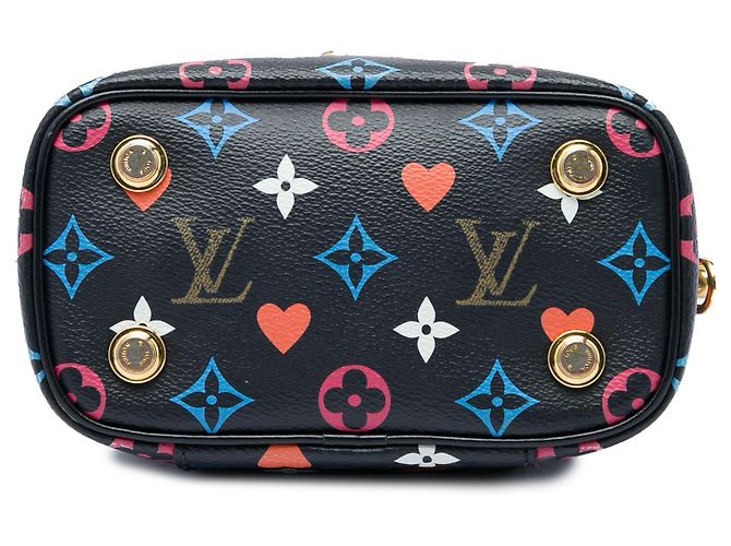 Louis Vuitton Black Monogram Game On Vanity Case PM Nero - vista 3