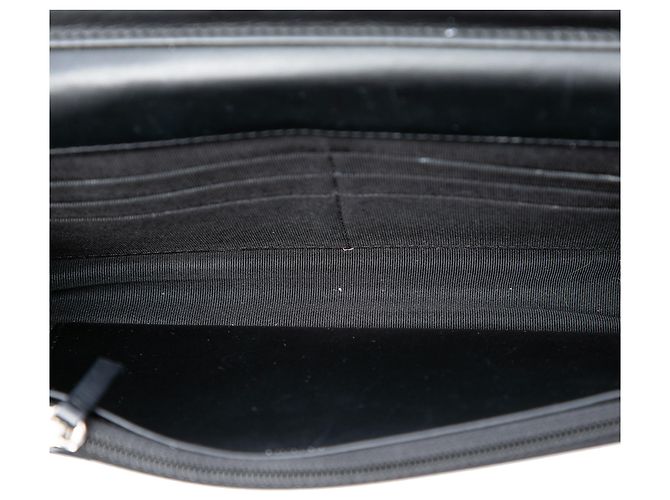 Portafoglio Chanel Black CC Quilted Patent Wallet On Chain Nero - vista 4