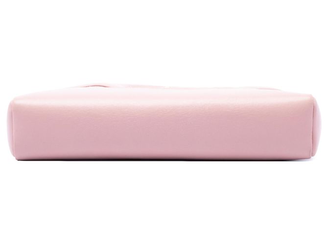 Borsa Chanel 31 Shopping Mini in camoscio e pelle d'agnello matelassé rosa - vista 3
