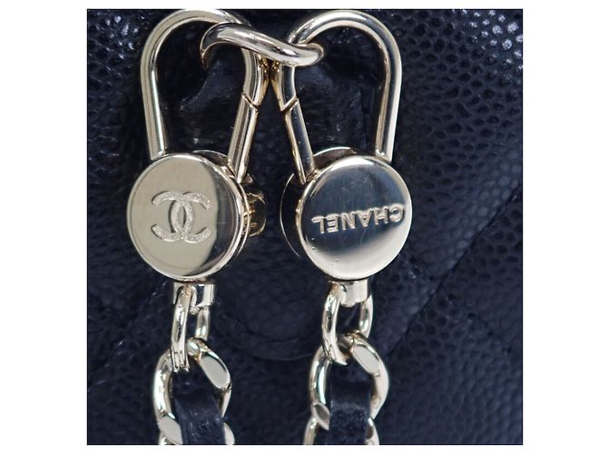 Chanel Mini CC gesteppter Caviar Rucksack Schwarz - Ansicht 13