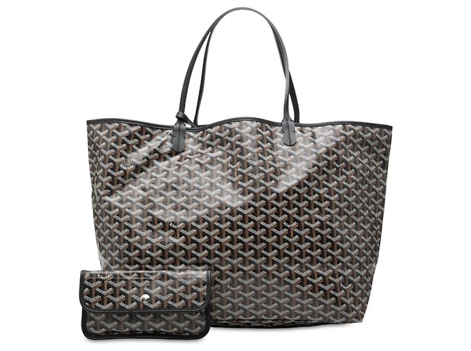 Goyard Black Goyardine Saint Louis GM Nero - vista 7