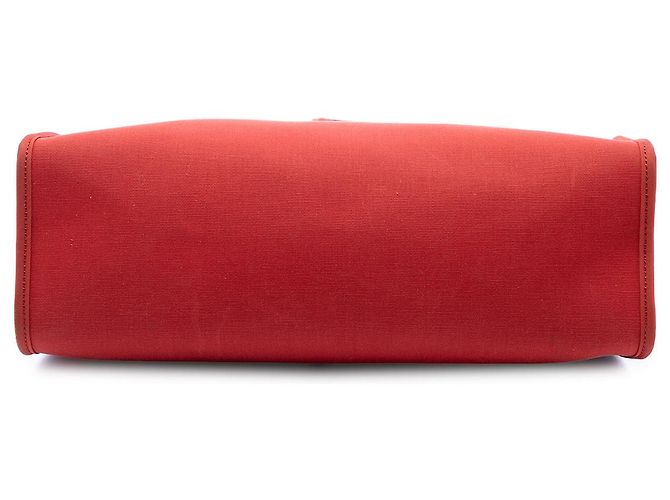 Hermès Red Toile Herbag Zip 31 Roja - vista 3