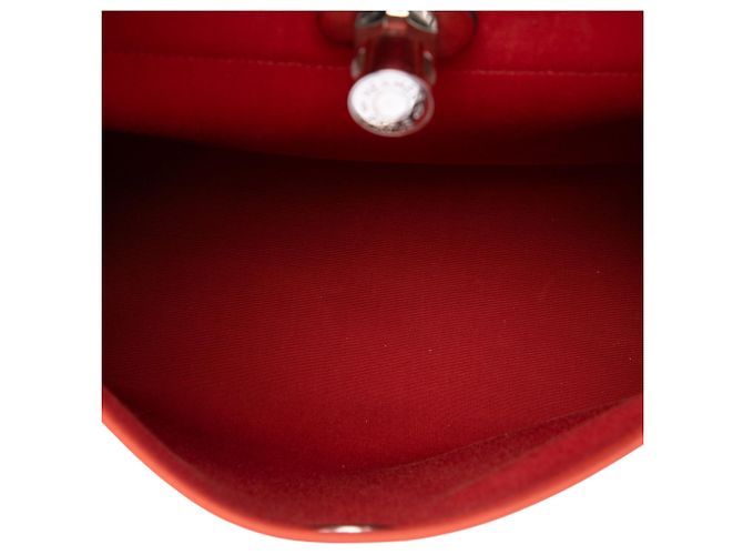 Hermès Red Toile Herbag Zip 31 Roja - vista 4
