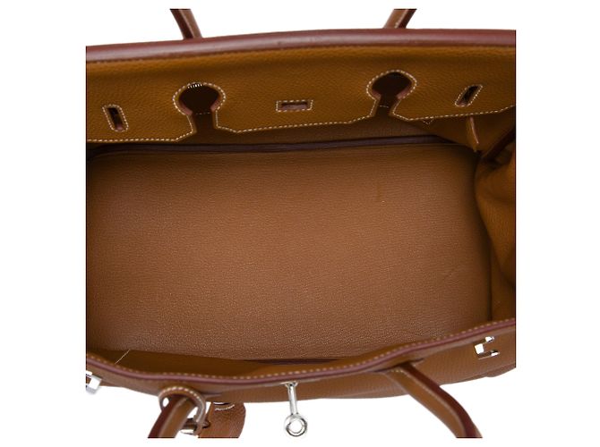 Hermès Brown Togo Birkin Retourne 35 Marrone - vista 4