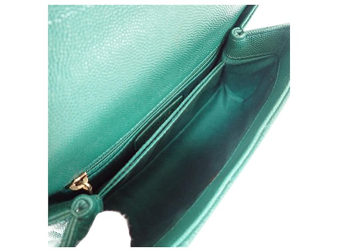Chanel Mini Quilted Caviar Coco Top Handle Tasche Grün - Ansicht 4