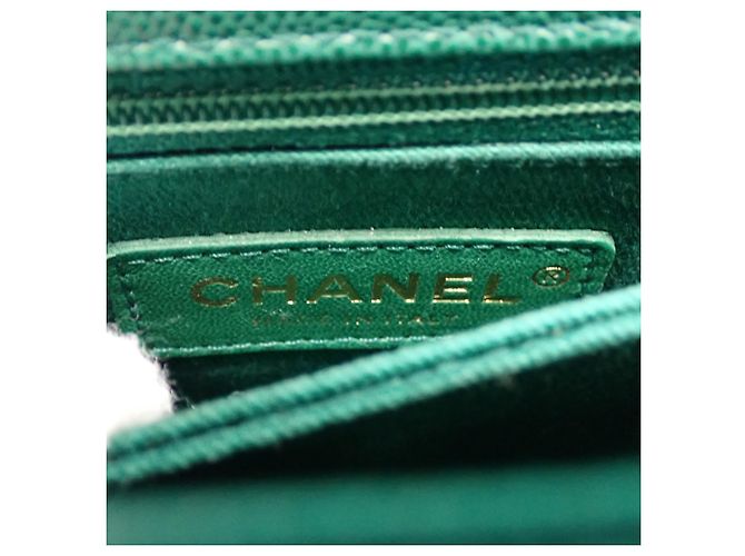 Chanel Mini Quilted Caviar Coco Top Handle Tasche Grün - Ansicht 5