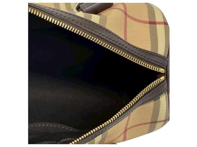 Borsa Boston Burberry Beige Haymarket Check - vista 8