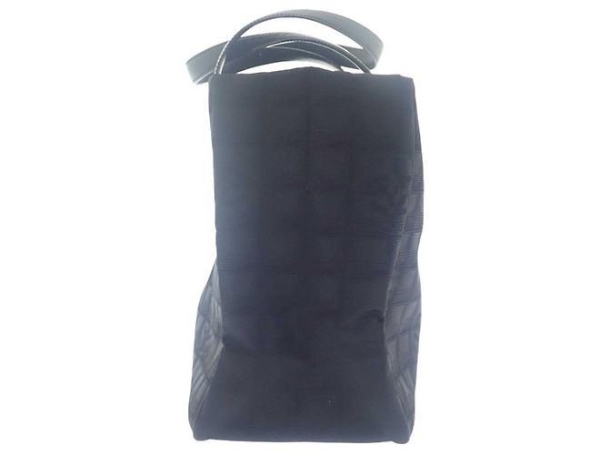 Borsa Tote Chanel Black New Travel Line Nylon Nero - vista 12