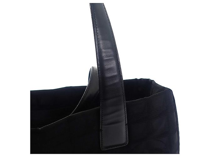 Borsa Tote Chanel Black New Travel Line Nylon Nero - vista 16