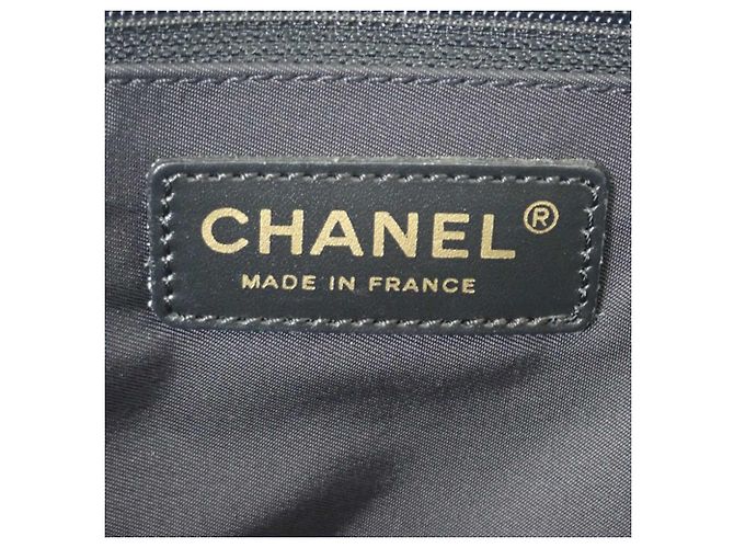 Borsa Tote Chanel Black New Travel Line Nylon Nero - vista 7