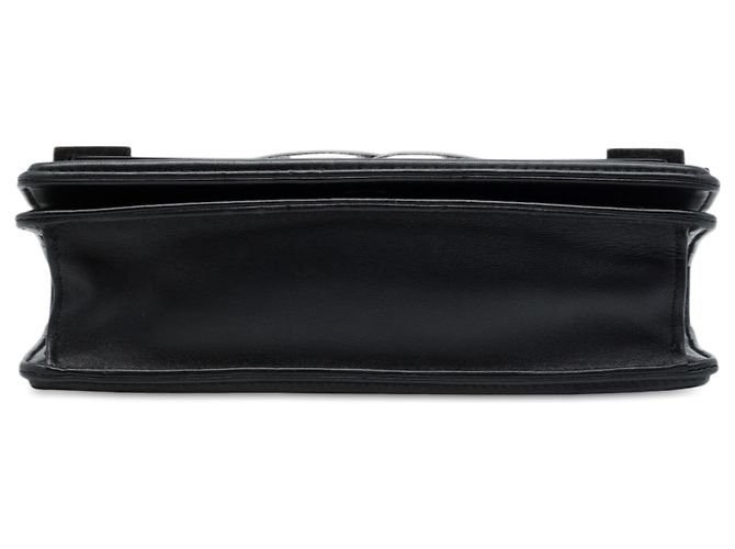 Chanel Boy Brick Horizontal Flap in pelle d'agnello nera e acrilico Nero - vista 3