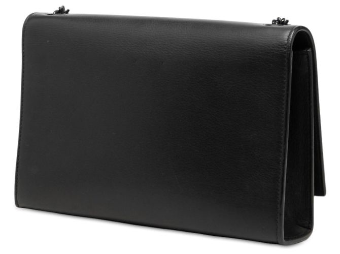 Autre Marque Saint Laurent Black Medium Calfskin Star and Heart Patchwork Monogram Monochrome Kate Crossbody Nero - vista 2