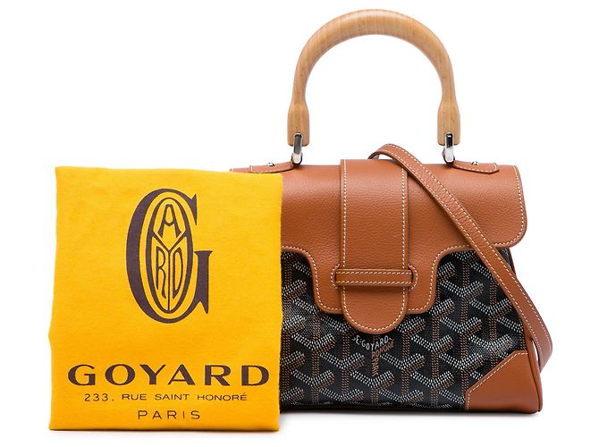 Goyard Brown Mini Goyardine Saigon Souple Marrone - vista 6
