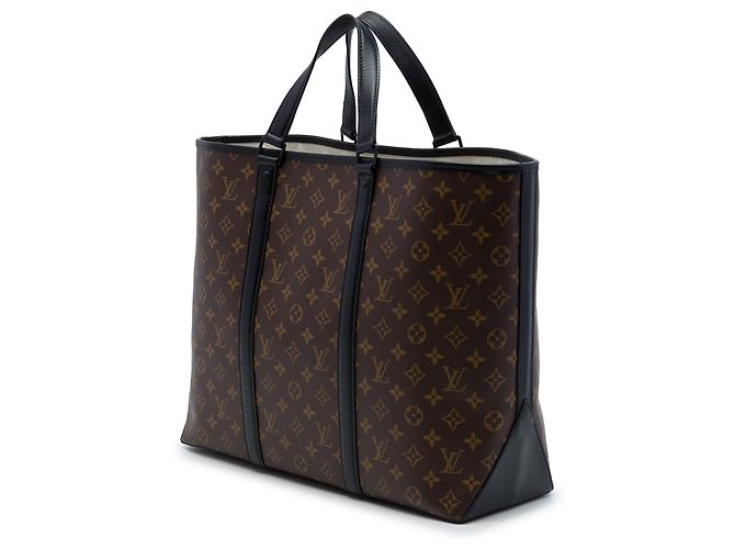 Louis Vuitton Brown Monogram Macassar Weekend Tote GM Braun - Ansicht 2