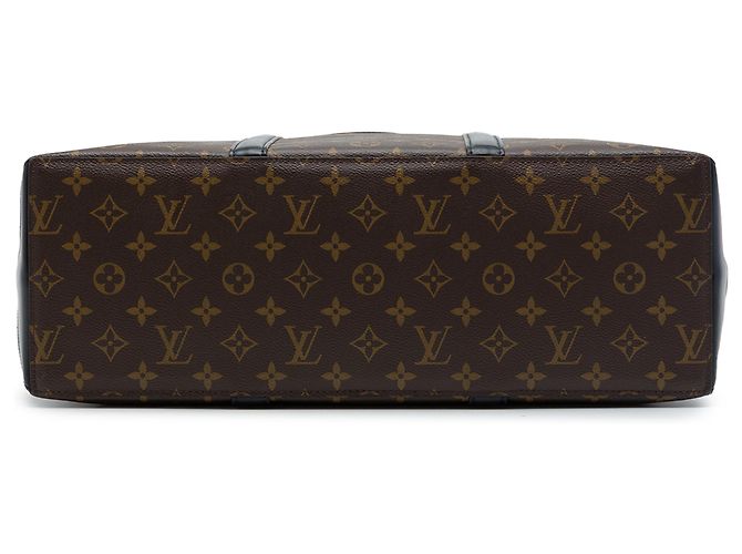 Louis Vuitton Brown Monogram Macassar Weekend Tote GM Braun - Ansicht 3