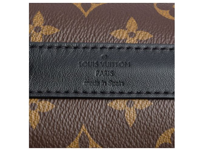 Louis Vuitton Brown Monogram Macassar Weekend Tote GM Braun - Ansicht 5