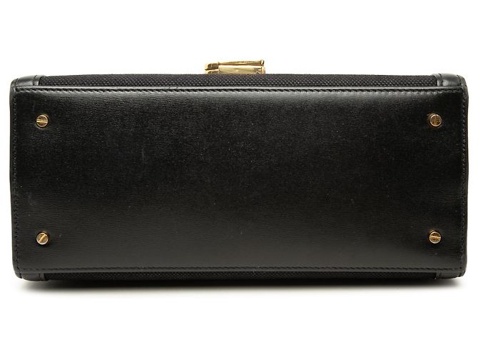 Autre Marque Borsa Cassandra Top Handle Medium in tela nera Saint Laurent Nero - vista 3