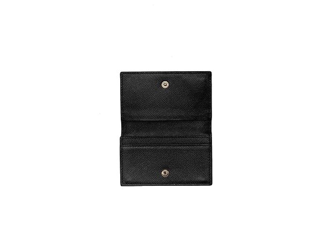 Prada Black Saffiano Kartenetui Schwarz - Ansicht 4