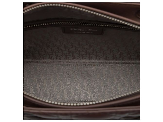 Autre Marque Dior Brown Large Lambskin Cannage Lady Dior Marrone Marrone scuro - vista 4