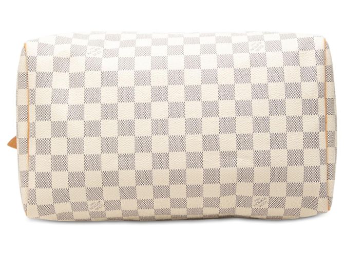 Louis Vuitton White Damier Azur Speedy 30 Bianco - vista 3