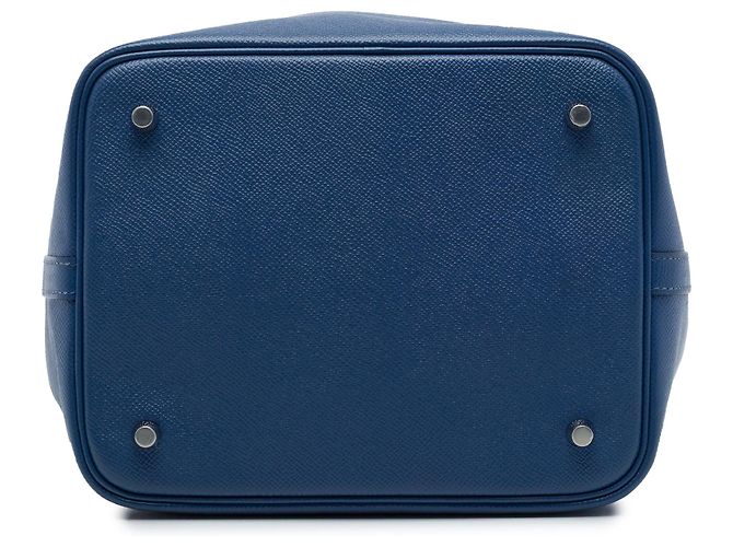 Hermès Blue Epsom Tressage Picotin Lock 22 - vista 3