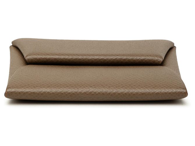 Monedero Hermès Bastia en Epsom Brown Castaño - vista 3