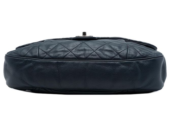 Chanel Blue Quilted Calfskin Coco Pleats Flap Blu navy - vista 3