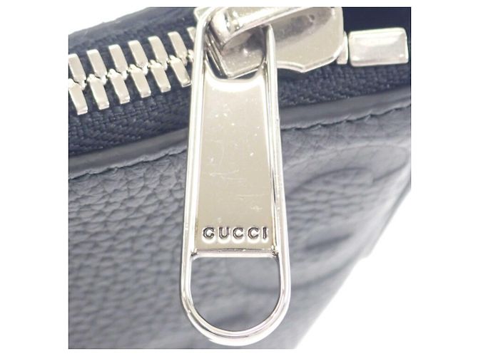 Borsa a tracolla Gucci in pelle di vitello embossed Jumbo GG, nera, piccola Nero - vista 9