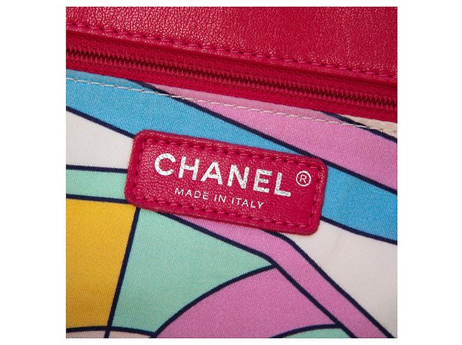 Chanel Pink Medium Quilted Terry Cloth Coco Beach Flap Rosa - vista 5