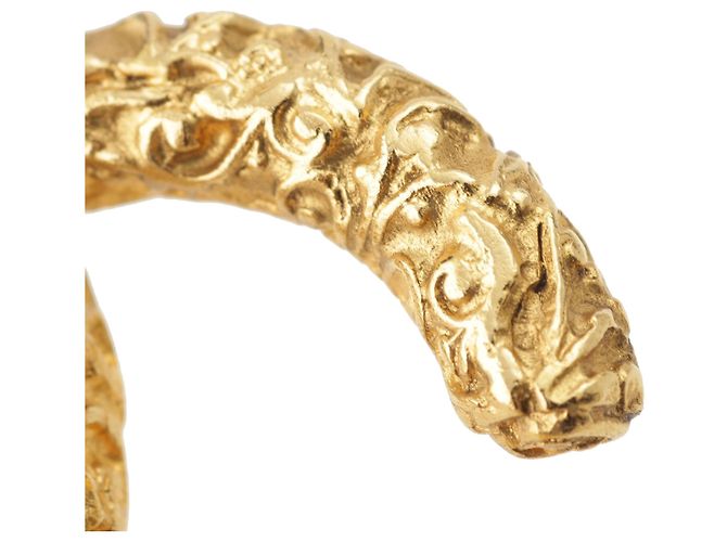 Chanel Gold CC vergoldete Lava-Brosche Golden - Ansicht 10
