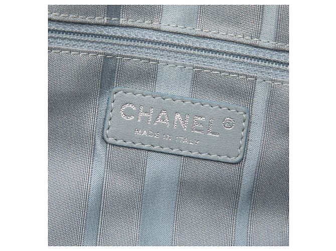 Chanel Blue CC Denim Disc Tote Blau - Ansicht 5