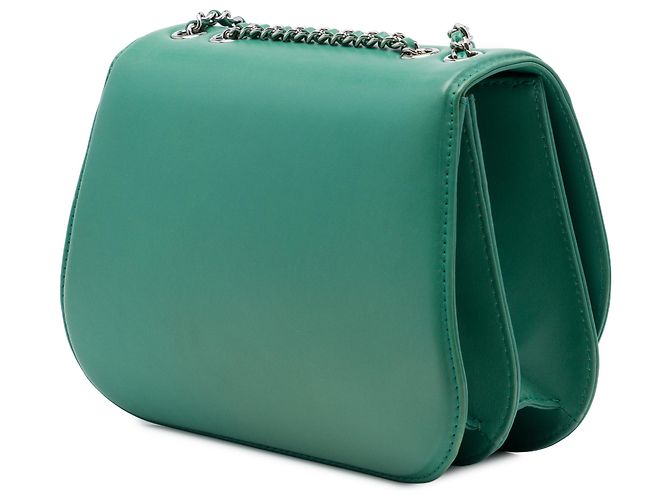 Chanel Green Medium Calfskin Braided Chic Flap Verde - vista 2