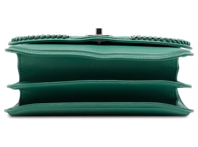 Chanel Green Medium Calfskin Braided Chic Flap Verde - vista 3