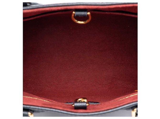 Louis Vuitton Black Bicolor Monogram Empreinte Giant Onthego PM Nero - vista 4