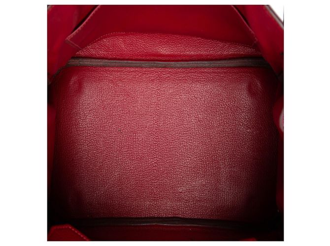Hermès Red Clemence Birkin Retourne 30 Roja - vista 4