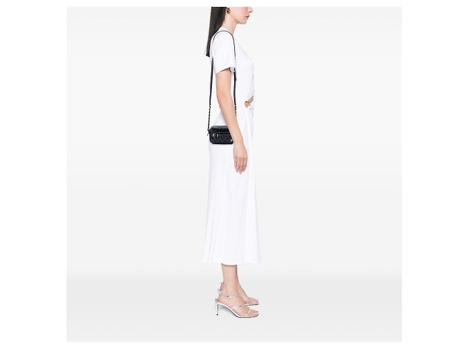Bolsa Camera Chanel Small em pele de cordeiro acolchoada preta com fivela Preto - vista 6