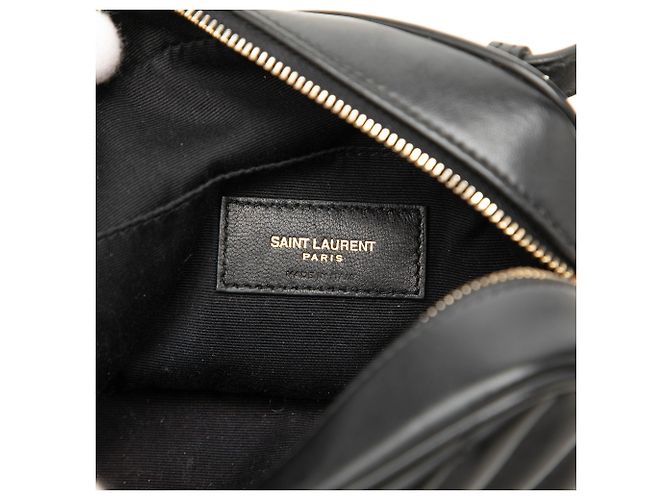 Autre Marque Borsa cintura Lou Saint Laurent in pelle di vitello nera chevron, monogramma e nappa Nero - vista 5