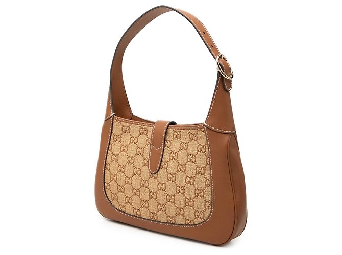 Gucci Beige Medio GG Raffia Jackie 1961 Crossbody - vista 2