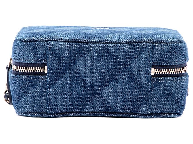 Borsa Camera in denim stampato Blue CC di Chanel - vista 3