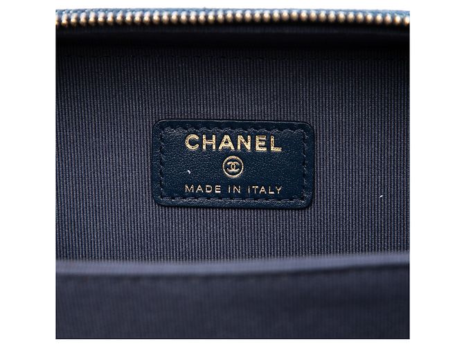 Borsa Camera in denim stampato Blue CC di Chanel - vista 5