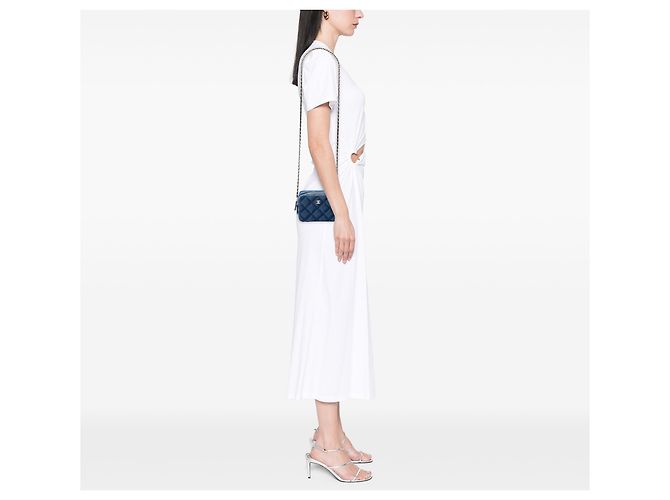 Borsa Camera in denim stampato Blue CC di Chanel - vista 6