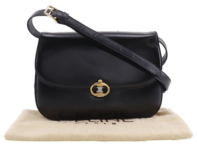 Céline Borsa a tracolla Celine Triomphe Nero - vista 18