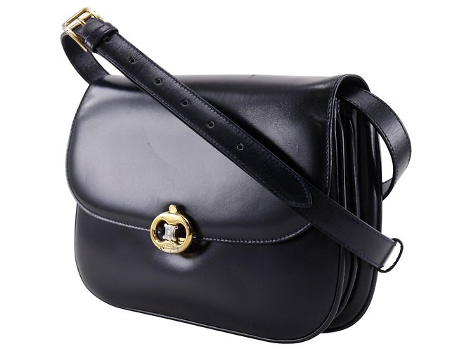 Céline Borsa a tracolla Celine Triomphe Nero - vista 2