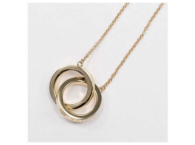 Autre Marque Tiffany & Co. 1837 Interlocking Circle Halskette Golden - Ansicht 3