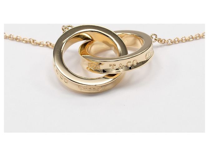 Autre Marque Tiffany & Co. 1837 Interlocking Circle Halskette Golden - Ansicht 4