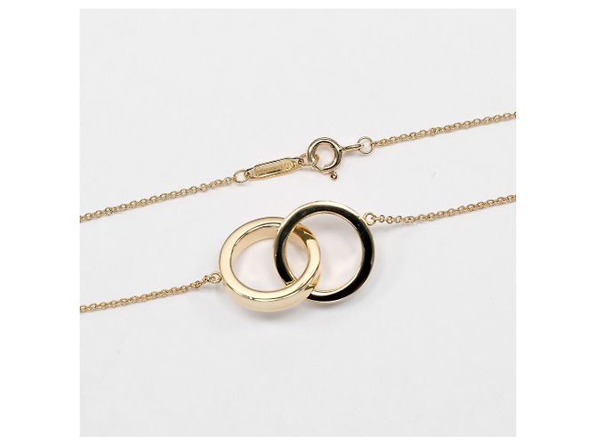 Autre Marque Tiffany & Co. 1837 Interlocking Circle Halskette Golden - Ansicht 8