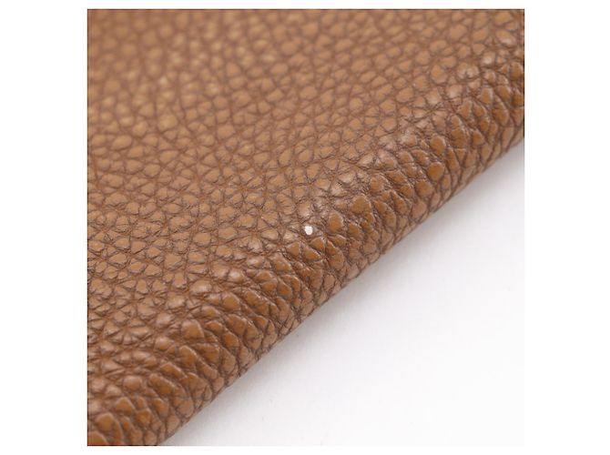 Hermès Cartera larga Hermes Dogon en piel Taurillon Clemence marrón Castaño - vista 12