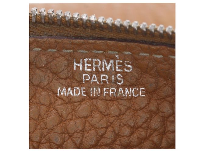 Hermès Cartera larga Hermes Dogon en piel Taurillon Clemence marrón Castaño - vista 18